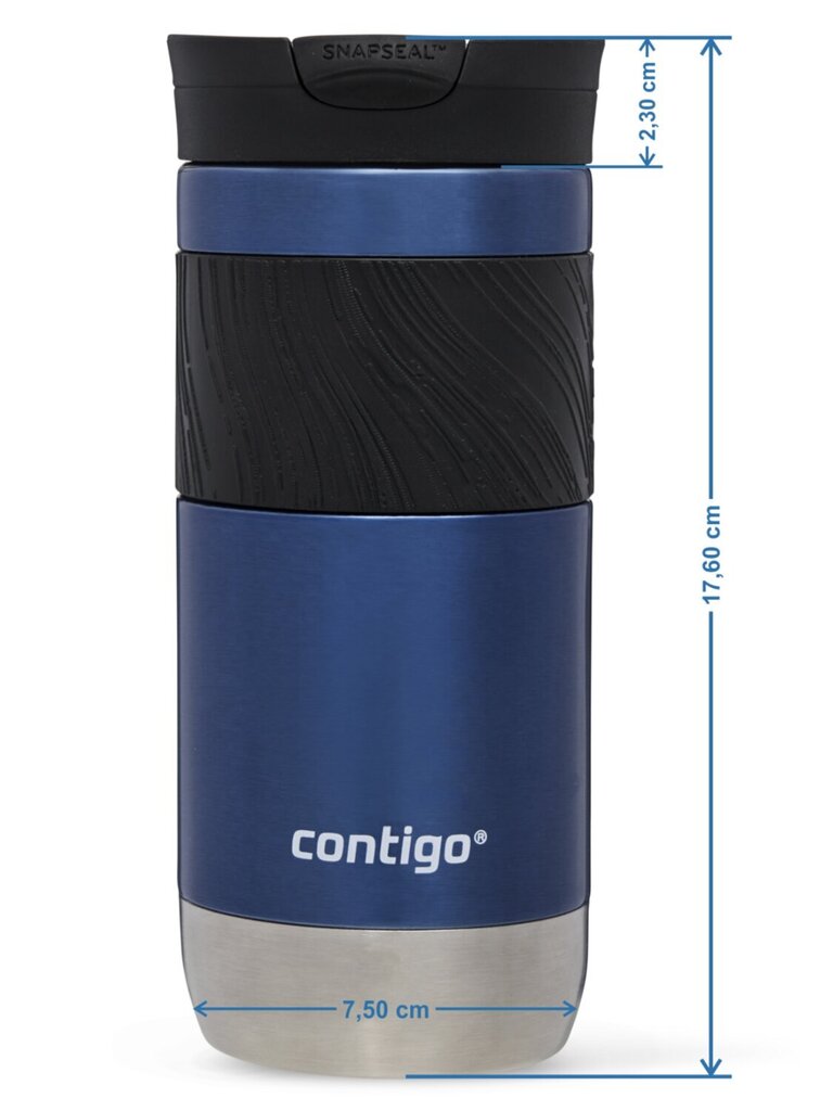 Termokruus Contigo Byron 2.0 470 ml, Blue Corn, 2174606 hind ja info | Termosed, termostassid | kaup24.ee