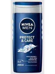 Dušigeel Nivea Men 3in1 Protect&Care, 250 ml цена и информация | Масла, гели для душа | kaup24.ee