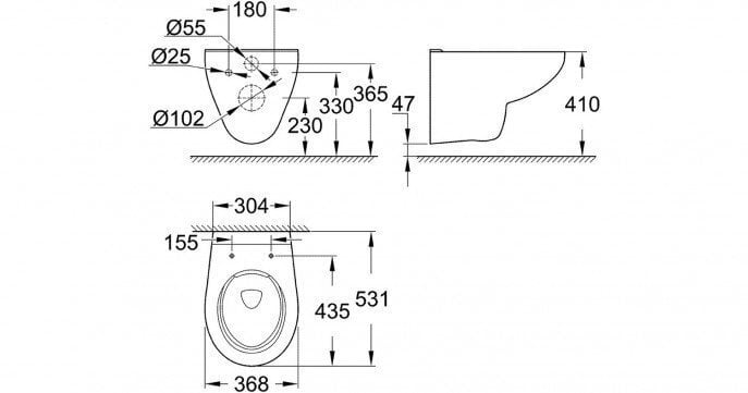 WC komplekt Grohe BAU: WC varjatud raam + Grohe Rimless WC-pott + nupp + aeglaselt sulguv kaas, 39499000 цена и информация | WС-potid | kaup24.ee