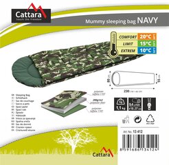 Спальный мешок Cattara Navy +10 °C цена и информация | Cпальный мешок | kaup24.ee