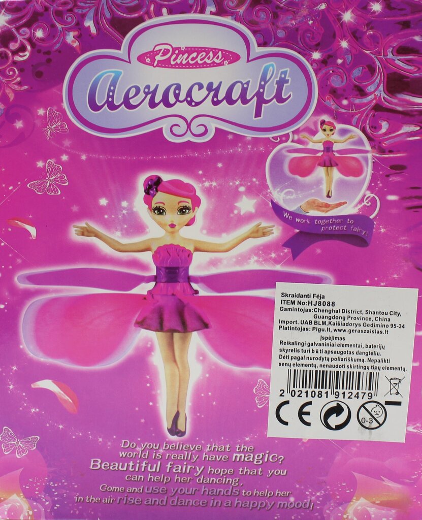Lendav haldjas Magic Princess, roosa hind ja info | Tüdrukute mänguasjad | kaup24.ee