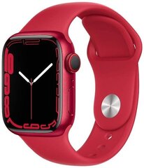 Apple Watch Series 7 GPS + Cellular, 41mm (PRODUCT)RED Aluminium Case with (PRODUCT)RED Sport Band - MKHV3EL/A hind ja info | Nutikellad (smartwatch) | kaup24.ee