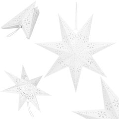 Декоративная бумажная звезда, 50 см цена и информация | елочные украшения | kaup24.ee