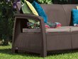 Aiadiivan Corfu Love Seat Max, pruun цена и информация | Aiatoolid | kaup24.ee