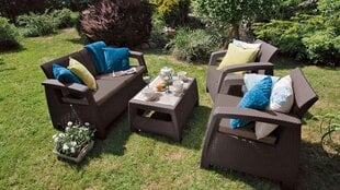 Aiadiivan Corfu Love Seat Max, pruun цена и информация | Уличные cтулья | kaup24.ee