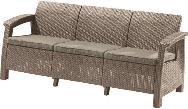 Aiadiivan Corfu Love Seat Max, beež hind ja info | Aiatoolid | kaup24.ee