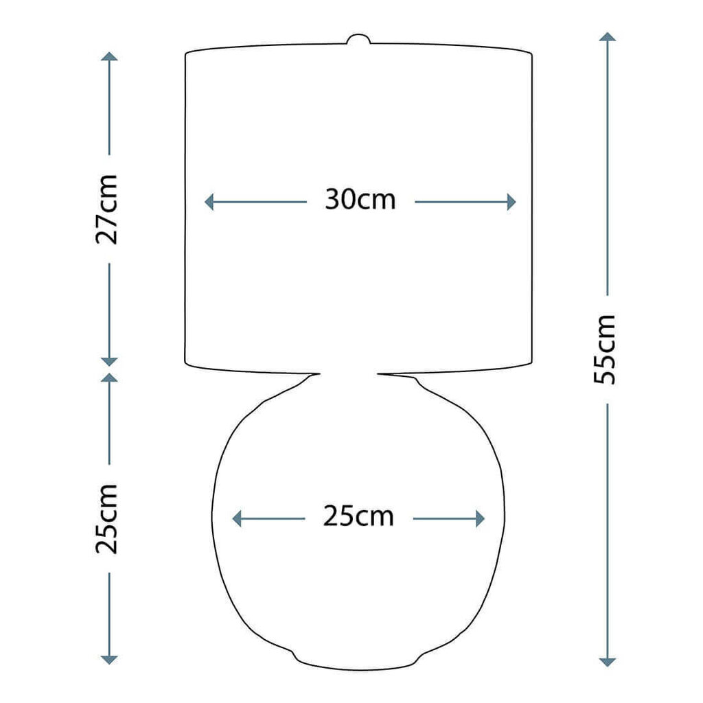 Laualamp Elstead Lighting Sinine gloobus BLUE-GLOBE-TL hind ja info | Laualambid | kaup24.ee