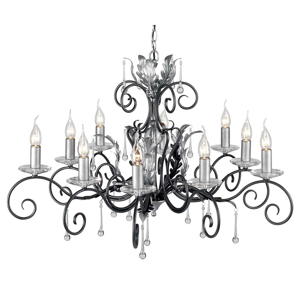 Rippvalgusti Elstead Lighting Amarilli AML10-BLK-SILVER hind ja info | Rippvalgustid | kaup24.ee