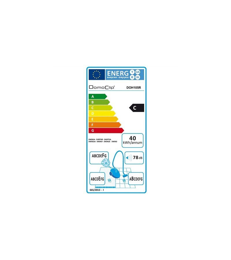 Tolmuimeja DomoClip DOH105R hind ja info | Tolmuimejad | kaup24.ee