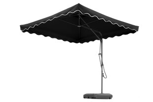 Päikesevari, nelinurkne, 2,5m, must hind ja info | Päikesevarjud, markiisid ja alused | kaup24.ee