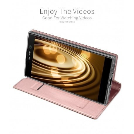 Dux Ducis Premium Magnet Case Raamatulaadne telefoni ümbris Sony Xperia XA2 Ultra Roosa hind ja info | Telefoni kaaned, ümbrised | kaup24.ee