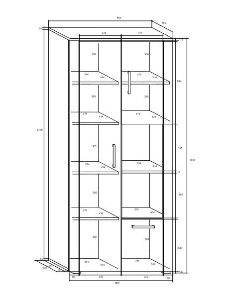 Riiul Notti 3D, tamm hind ja info | Riiulid | kaup24.ee