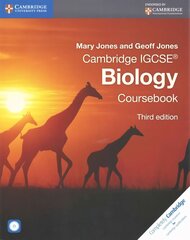 Cambridge IGCSE (R) Biology Coursebook with CD-ROM 3rd Revised edition, Cambridge IGCSE (R) Biology Coursebook with CD-ROM цена и информация | Книги для подростков и молодежи | kaup24.ee