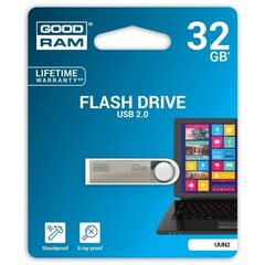 Флешка GOODRAM - UNN2 32Гб серебристый USB2.0 цена и информация | USB накопители | kaup24.ee