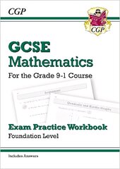 New GCSE Maths Exam Practice Workbook: Foundation - includes Video Solutions and Answers hind ja info | Noortekirjandus | kaup24.ee