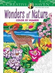 Creative Haven Wonders of Nature Color by Number hind ja info | Väikelaste raamatud | kaup24.ee