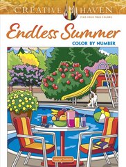 Creative Haven Endless Summer Color by Number цена и информация | Книги для малышей | kaup24.ee