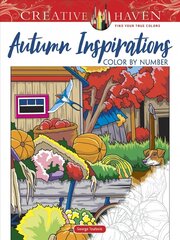 Creative Haven Autumn Inspirations Color by Number цена и информация | Книги для малышей | kaup24.ee