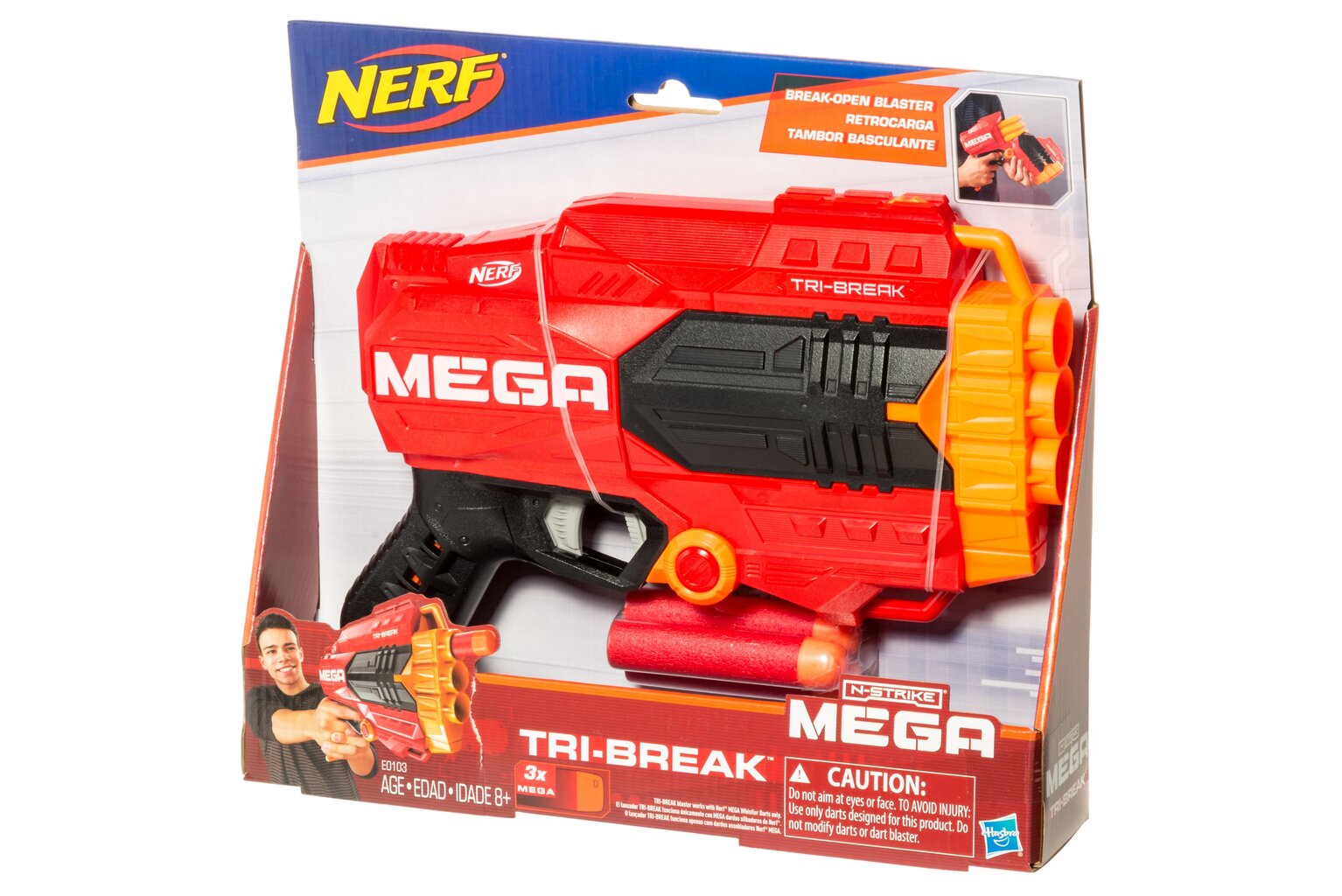 Mängu vintpüss Nerf Mega Tri Break hind ja info | Poiste mänguasjad | kaup24.ee