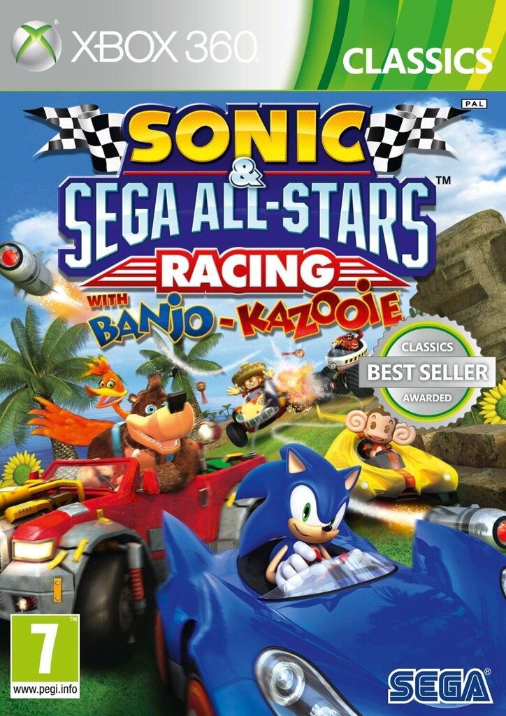 Gra Xbox 360 SONIC & SEGA ALL STARS RACING цена и информация | Arvutimängud, konsoolimängud | kaup24.ee