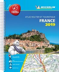 France 2019 -Tourist & Motoring Atlas A4 Laminated Spiral: Tourist & Motoring Atlas A4 spiral цена и информация | Путеводители, путешествия | kaup24.ee