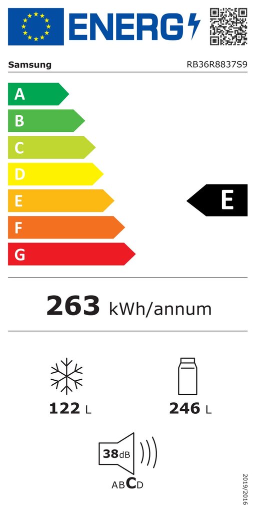 Samsung RB36R8837S9/EF цена и информация | Külmkapid | kaup24.ee