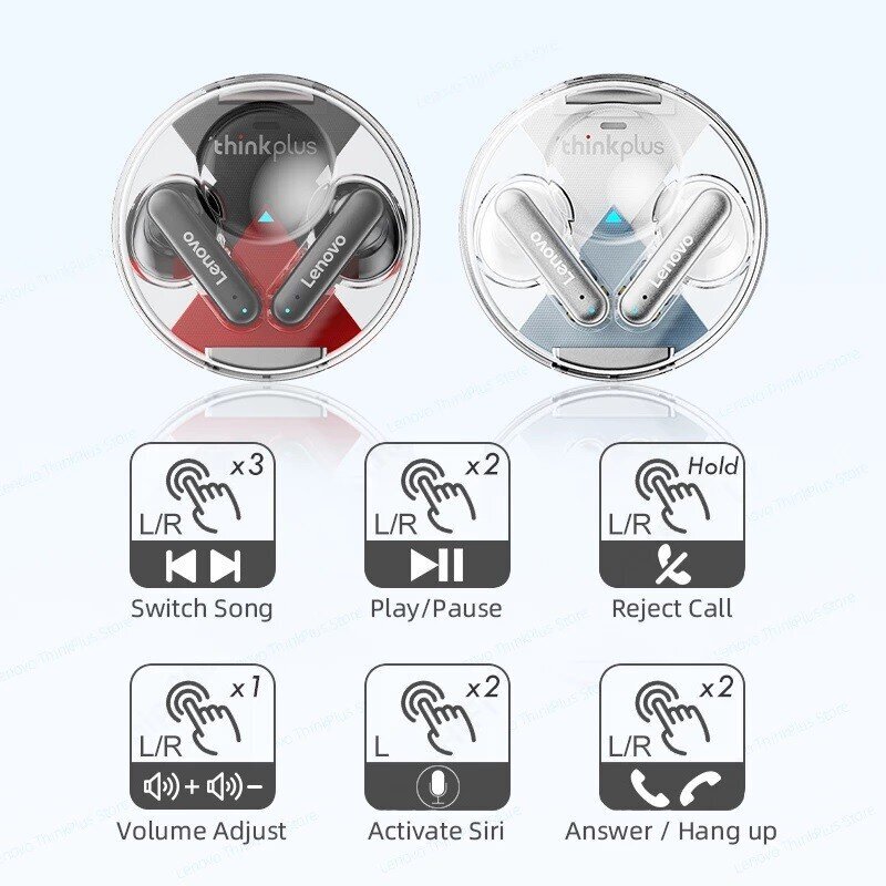 Juhtmevabad kõrvaklapid Lenovo New Design LP10 hind ja info | Kõrvaklapid | kaup24.ee