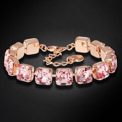 Браслет "Империум (Light Rose)" с кристаллами Swarovski™ DS00B482 цена и информация | Женские браслеты | kaup24.ee