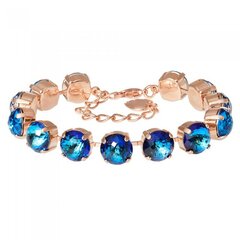 Браслет "Эдем (Bermuda Blue)" с кристаллами Swarovski™ DS00B479 цена и информация | Женские браслеты | kaup24.ee