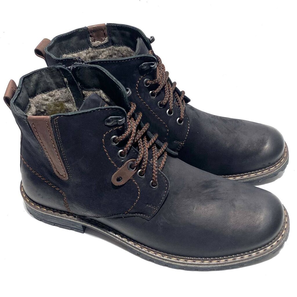 MAREK PALA nahast poolsaapad 189552 hind ja info | Meeste kingad, saapad | kaup24.ee