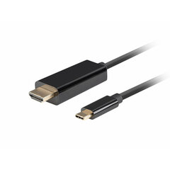 USB C - HDMI kabelis Lanberg CA-CMHD-10CU-0018-BK цена и информация | Кабели и провода | kaup24.ee