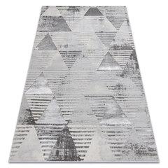 Ковер LIRA E1627 треугольники - геометрический, структурный, современный, гламур - серый цена и информация | Ковры | kaup24.ee