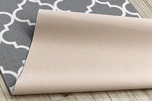 Rugsx ковровая дорожка Trellis 30352, серая, 80 см цена и информация | Ковры | kaup24.ee