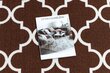 Koridorivaibad kummeeritud 80 cm Maroko ristikhein pruun 30351 hind ja info | Vaibad | kaup24.ee