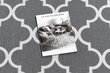 Koridorivaibad kummeeritud 110 cm Maroko ristikhein hall 30352 цена и информация | Vaibad | kaup24.ee