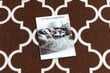 Koridorivaibad kummeeritud 110 cm Maroko ristikhein pruun 30351 цена и информация | Vaibad | kaup24.ee