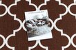 Koridorivaibad kummeeritud 57 cm Maroko ristikhein pruun 30351 hind ja info | Vaibad | kaup24.ee