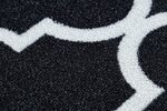 Rugsx ковровая дорожка Trellis 30350, чёрная, 80 см