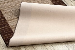 Rugsx ковровая дорожка Streifen, коричневая, 90 см цена и информация | Ковры | kaup24.ee