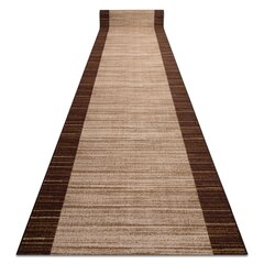 Rugsx ковровая дорожка Streifen, коричневая, 90 см цена и информация | Ковры | kaup24.ee