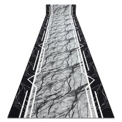 Rugsx ковровая дорожка, мрамор серого цвета, 100 см цена и информация | Ковры | kaup24.ee