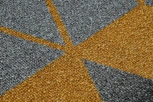 Rugsx ковровая дорожка Heksagon, чёрная / золотая, 100 см цена и информация | Ковры | kaup24.ee