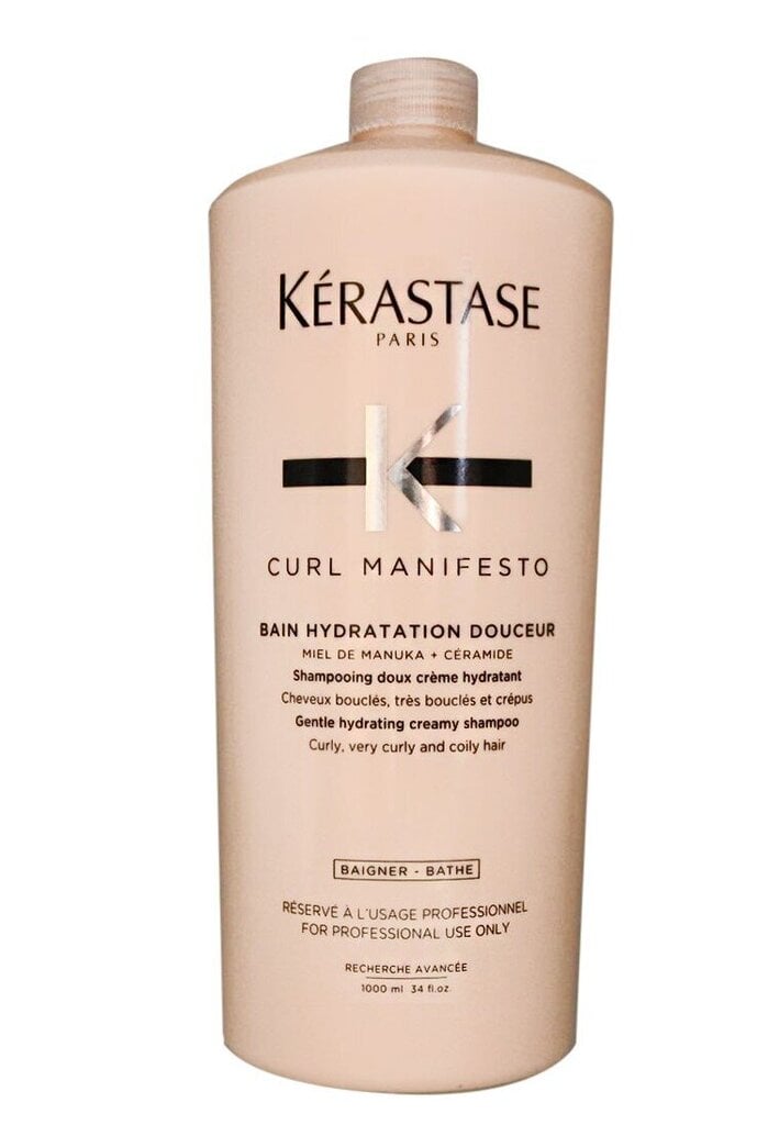 Šampoon kerastase curl manifesto bain hydrate douceur, 1000 ml цена и информация | Šampoonid | kaup24.ee