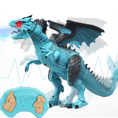 RC динозавр управляемый дракон - ходит рычит рычит дышит паром 41 см цена и информация | Развивающий мелкую моторику - кинетический песок KeyCraft NV215 (80 г) детям от 3+ лет, бежевый | kaup24.ee