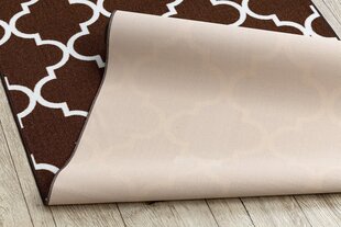 Rugsx ковровая дорожка Trellis 30351, коричневая, 100 см цена и информация | Ковры | kaup24.ee