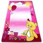 Laste vaip HAPPY C210 roosa Teddy karu hind ja info | Vaibad | kaup24.ee