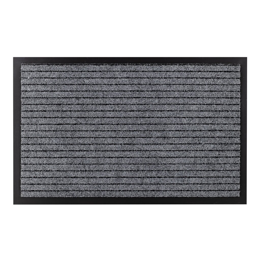 Uksematt DURA 2862 libisemisvastane, väline, sisemine, kummist - hall pilka 100x120 cm цена и информация | Uksematid | kaup24.ee