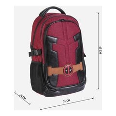 Повседневный рюкзак Deadpool Темно-красный (31 x 47 x 24 см) цена и информация | Школьные рюкзаки, спортивные сумки | kaup24.ee