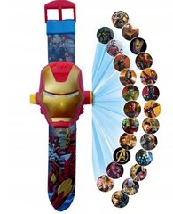 Часы с проектором Avengers Ironman, 24 картинки цена и информация | Аксессуары для детей  | kaup24.ee