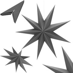 Декоративная бумажная звезда, 60 см цена и информация | Украшение - Стеклянный купол на деревянной основе | kaup24.ee